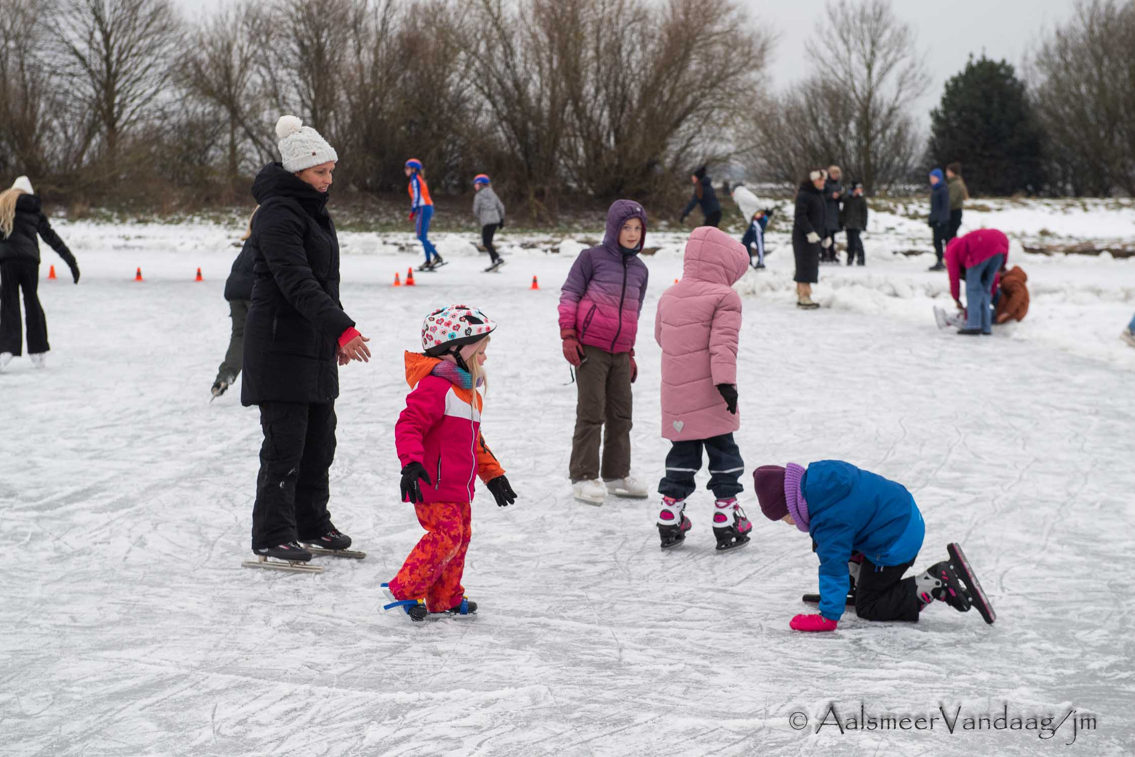 Schaatspret van korte duur