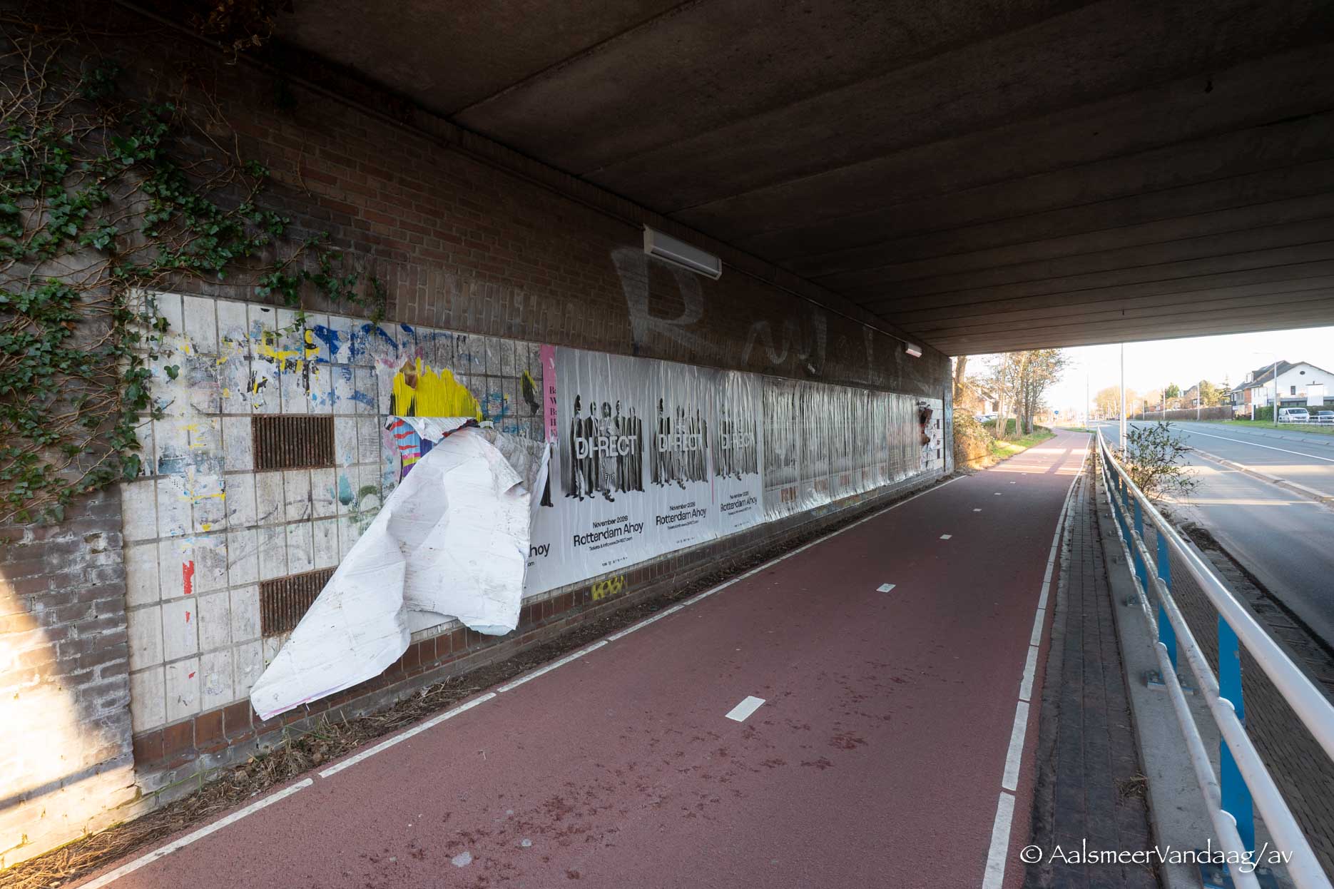 Namen komen tot leven in kunstwerk onder viaduct